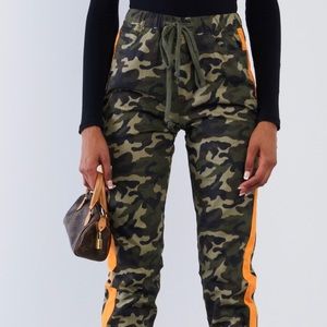 Camouflage High Waisted Joggers